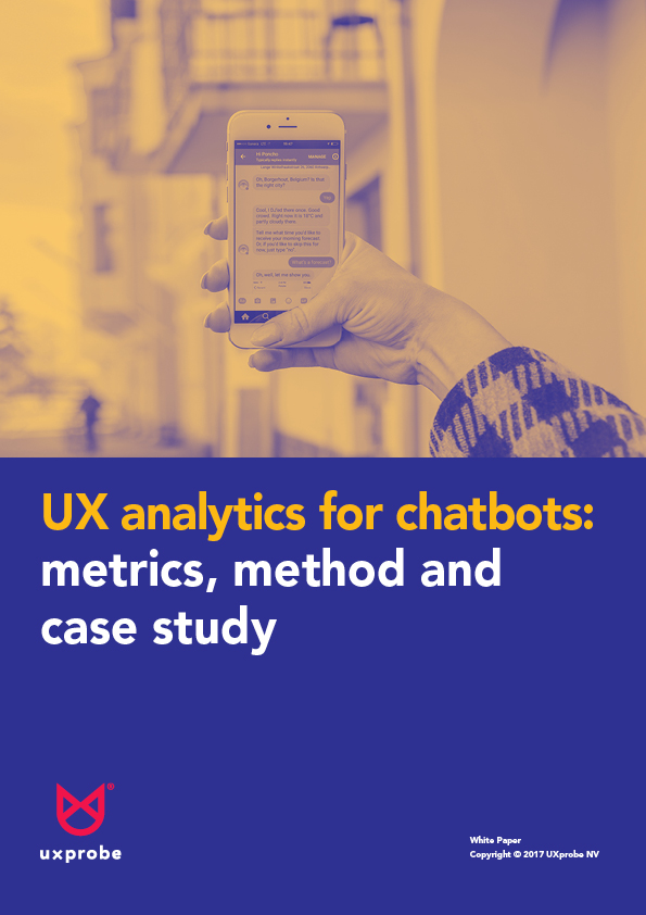 chatbots ux analytics white paper cover