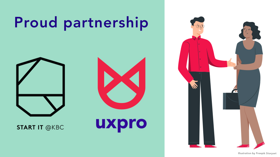 UXpro is proud partner of startup accelerator Start it @KBC