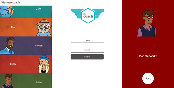 My Coach App Screens