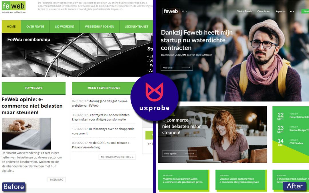 FeWeb uses UXprobe to select their new website designer